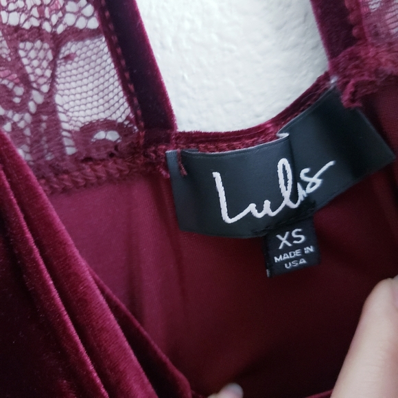 Lulu's Crazy Over You Burgundy Velvet Racerback Maxi Dress - Picture 9 of 10